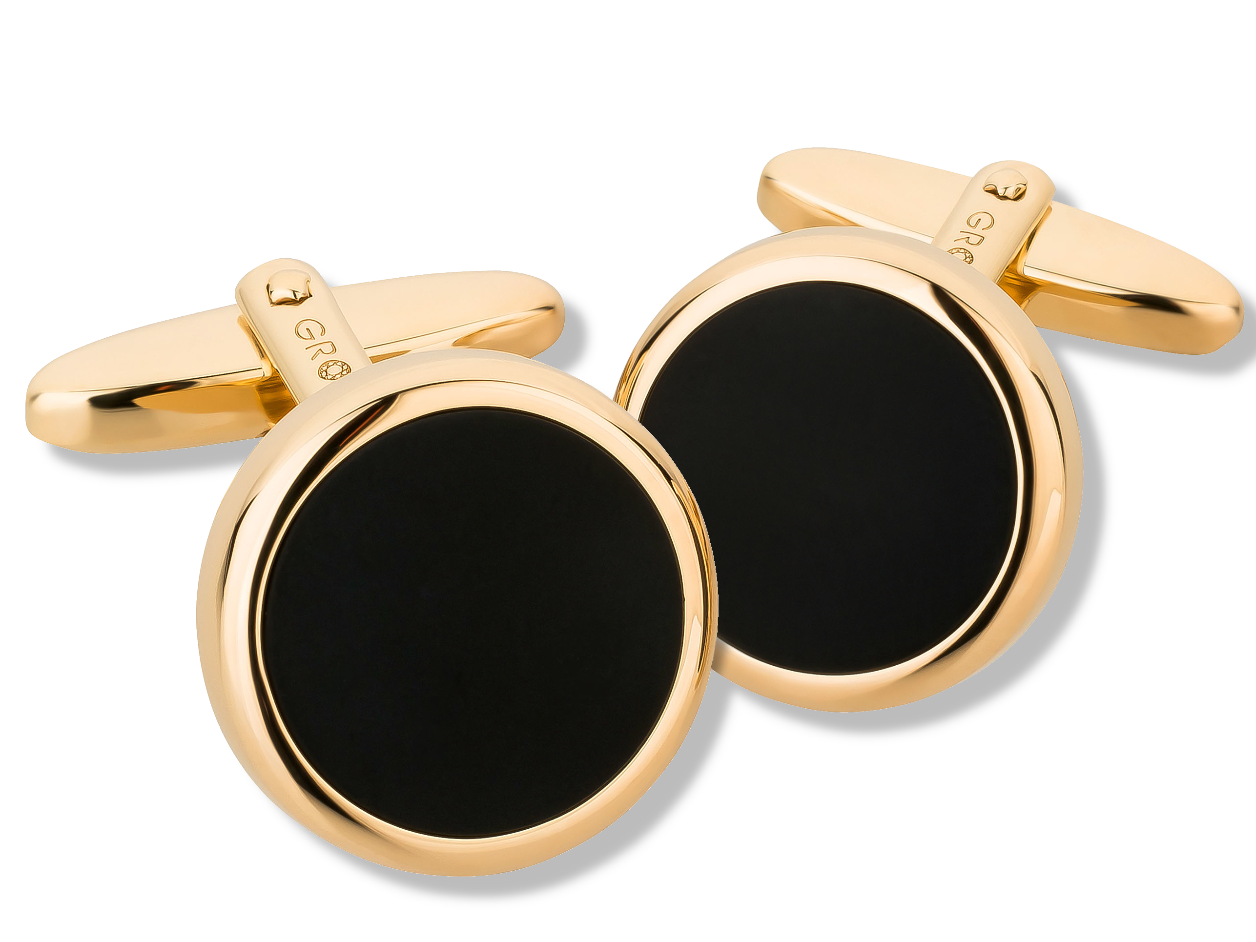 Grom Schmuck Manschettenknöpfe "Prestigious I" Onyx Gold Grom Schmuck Manschettenknöpfe "Prestigious I" Onyx Gold