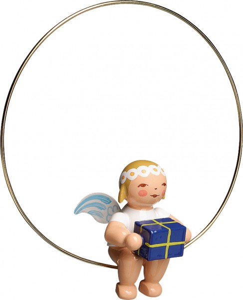 Wendt und Kühn Christbaumengel im Ring, mit Geschenk 6308/151 Wendt und Kühn Christbaumengel im Ring, mit Geschenk 6308/151