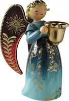 Engel reich bemalt, groß, mit Lichtnapf, blau 553/Rblau von Wendt & Kühn Engel reich bemalt, groß, mit Lichtnapf, blau 553/Rblau von Wendt & Kühn