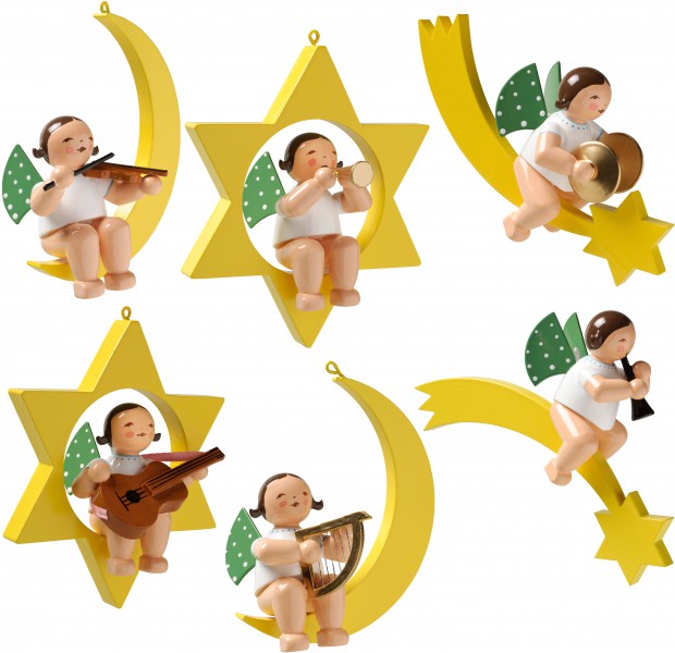 6 Engelmusikanten / Christbaumengel 650/70/Satz2 von Wendt & Kühn 6 Engelmusikanten / Christbaumengel 650/70/Satz2 von Wendt & Kühn