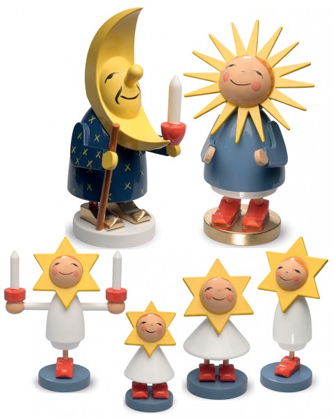 Wendt und Kühn Mondfamilie, 6 Figuren 590 Wendt und Kühn Mondfamilie, 6 Figuren 590