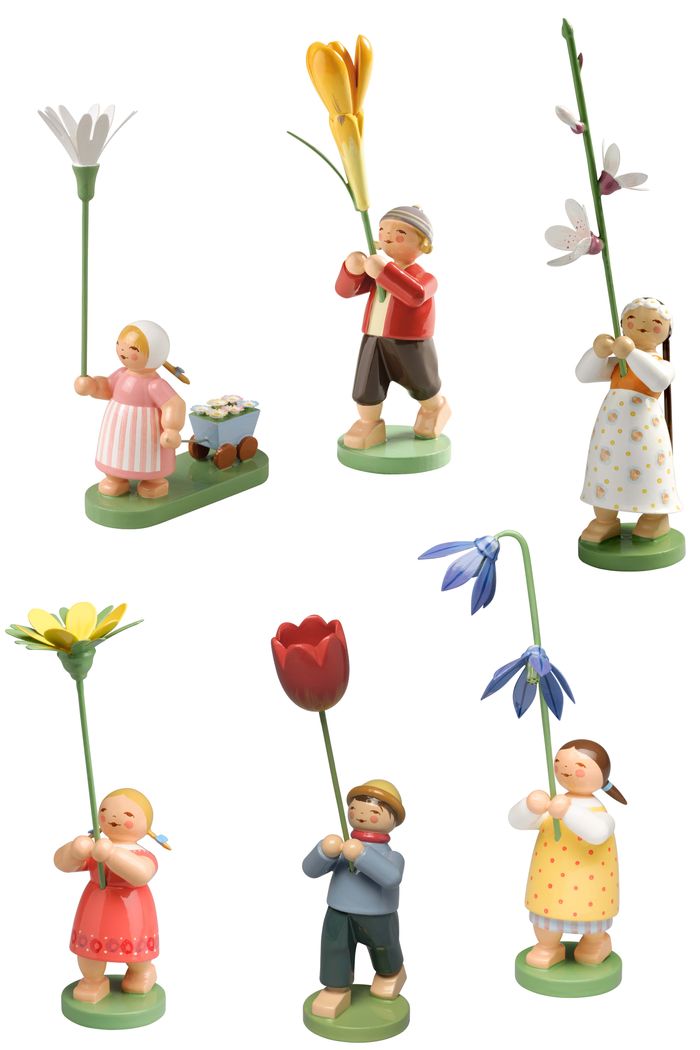 Wendt und Kühn Blumenkinder, 6 Figuren 5248/2018 Wendt und Kühn Blumenkinder, 6 Figuren 5248/2018
