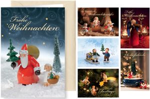 Original Wendt und Kühn Grußkartenserie Weihnachtsgrüße, 6 Motive