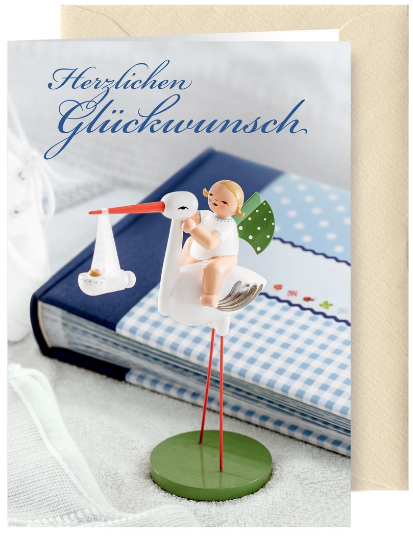 Wendt und Kühn Grußkarte Geburt Junge 526/27 Wendt und Kühn Grußkarte Geburt Junge 526/27
