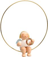 Christbaumengel im Ring, mit Schellenring 6308/57 von Wendt & Kühn Christbaumengel im Ring, mit Schellenring 6308/57 von Wendt & Kühn