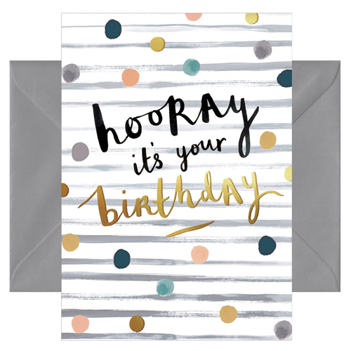 chicmic Grußkarte Hooray it's your Birthday mit Umschlag chicmic Grußkarte Hooray it's your Birthday mit Umschlag