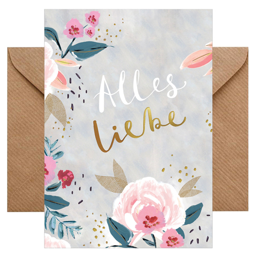 chicmic Grußkarte Alles Liebe mit Umschlag chicmic Grußkarte Alles Liebe mit Umschlag