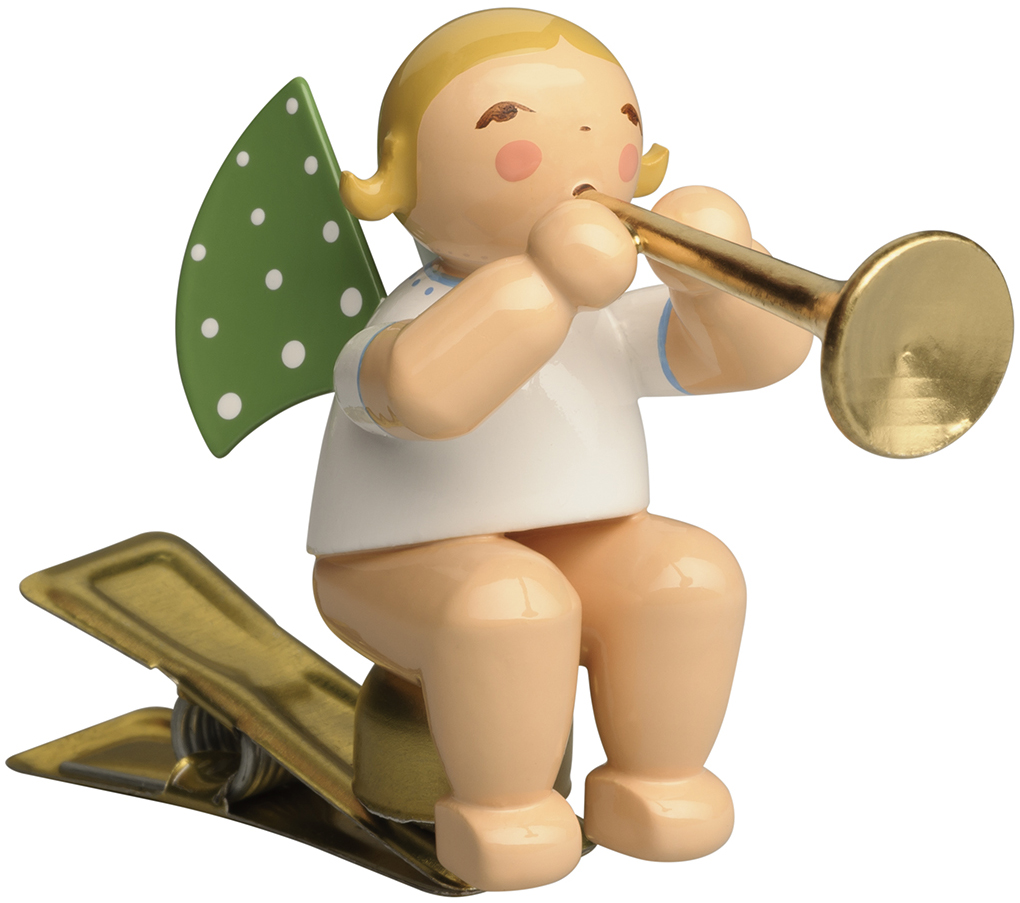 Wendt und Kühn Engel mit Fanfare, auf Klemme 650/90/15 Wendt und Kühn Engel mit Fanfare, auf Klemme 650/90/15