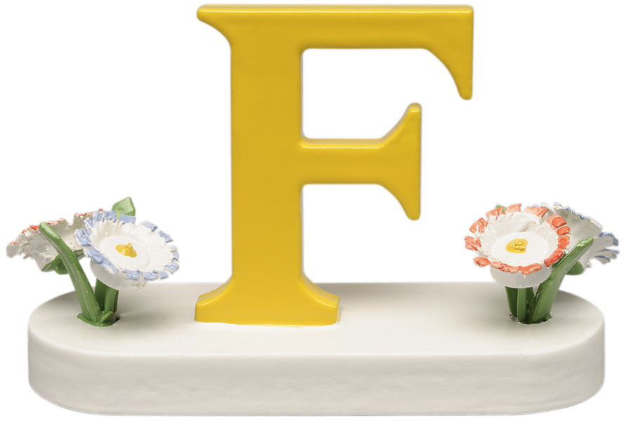 Wendt und Kühn Buchstabe F, mit Blumen 634/23/F Wendt und Kühn Buchstabe F, mit Blumen 634/23/F