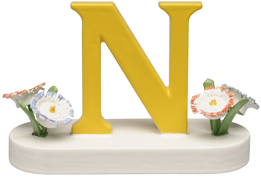Wendt und Kühn Buchstabe N, mit Blumen 634/23/N Wendt und Kühn Buchstabe N, mit Blumen 634/23/N