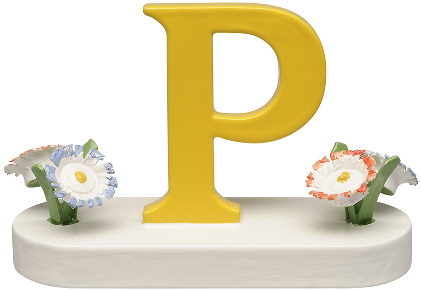 Wendt und Kühn Buchstabe P, mit Blumen 634/23/P Wendt und Kühn Buchstabe P, mit Blumen 634/23/P