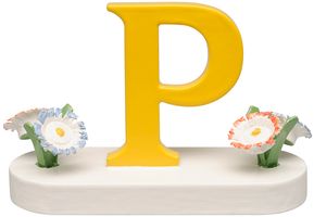 Buchstabe P, mit Blumen 634/23/P von Wendt & Kühn Buchstabe P, mit Blumen 634/23/P von Wendt & Kühn