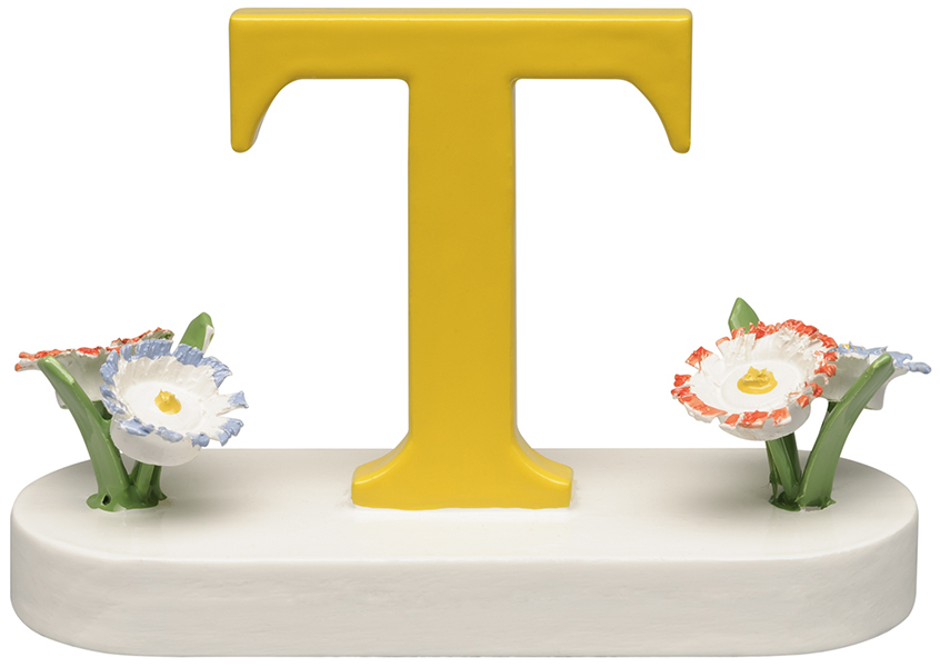 Wendt und Kühn Buchstabe T, mit Blumen 634/23/T Wendt und Kühn Buchstabe T, mit Blumen 634/23/T