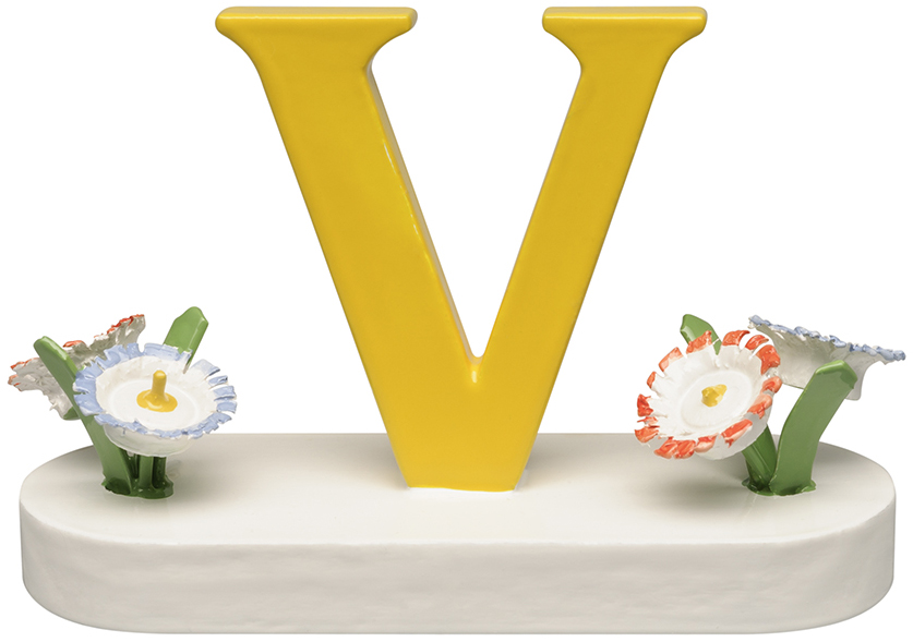 Wendt und Kühn Buchstabe V, mit Blumen 634/23/V Wendt und Kühn Buchstabe V, mit Blumen 634/23/V