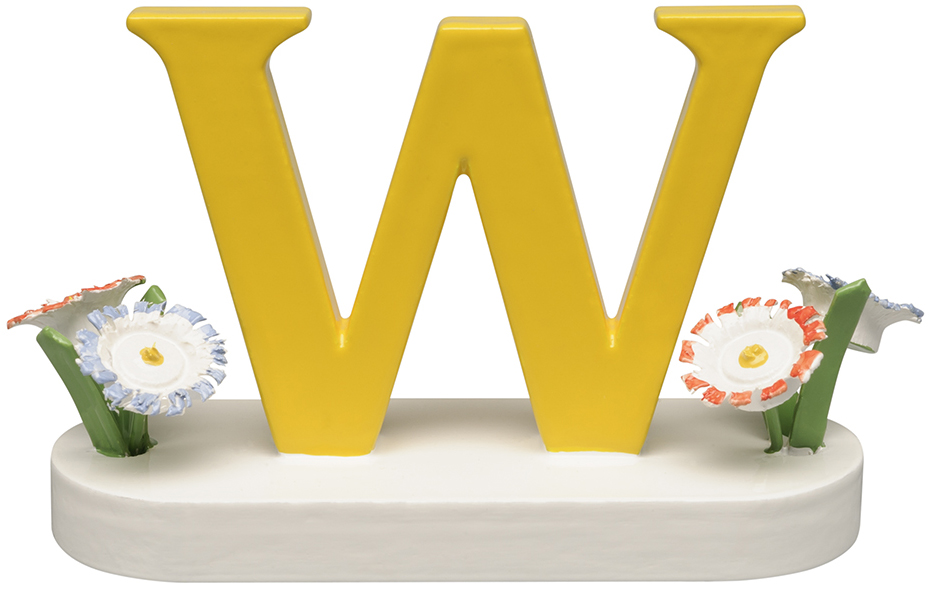 Wendt und Kühn Buchstabe W, mit Blumen 634/23/W Wendt und Kühn Buchstabe W, mit Blumen 634/23/W