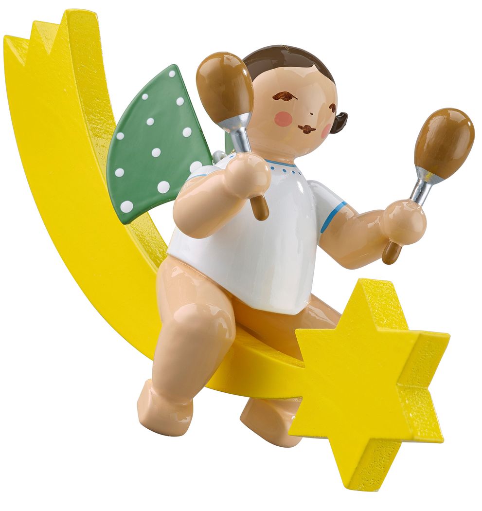 Wendt und Kühn Engel mit Maracas, auf Schweif 650/70/65 Wendt und Kühn Engel mit Maracas, auf Schweif 650/70/65