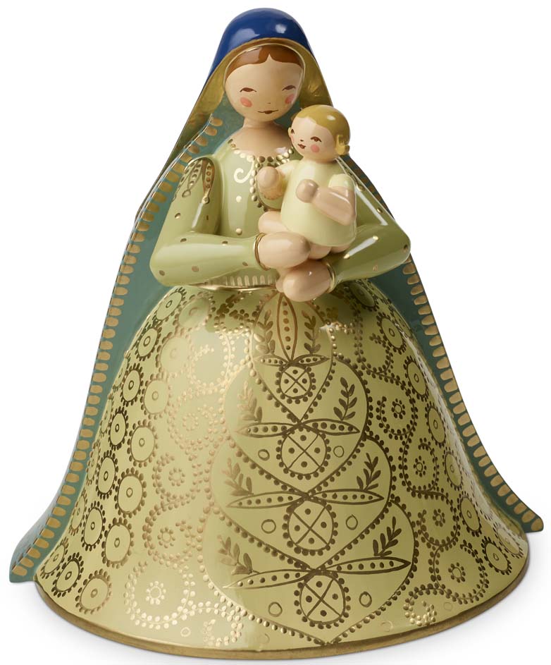 Wendt und Kühn Madonna m. Christkind, reich bemalt, creme-hellblau 550/MRCreme Wendt und Kühn Madonna m. Christkind, reich bemalt, creme-hellblau 550/MRCreme