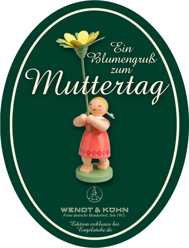 Muttertagsfigur Mädchen mit Winterling 5248/22/MF von Wendt & Kühn Muttertagsfigur Mädchen mit Winterling 5248/22/MF von Wendt & Kühn