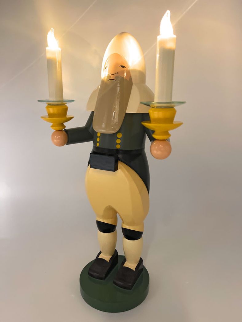 Bergmann mit Lichtertüllen 582 von Wendt und Kühn inkl. zwei Lumix Kerzen und Fernbedienung Bergmann mit Lichtertüllen 582 von Wendt und Kühn inkl. zwei Lumix Kerzen und Fernbedienung