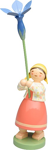 Wendt & Kühn Muttertagsfigur Mädchen mit Frühlingsenzian Wendt & Kühn Muttertagsfigur Mädchen mit Frühlingsenzian