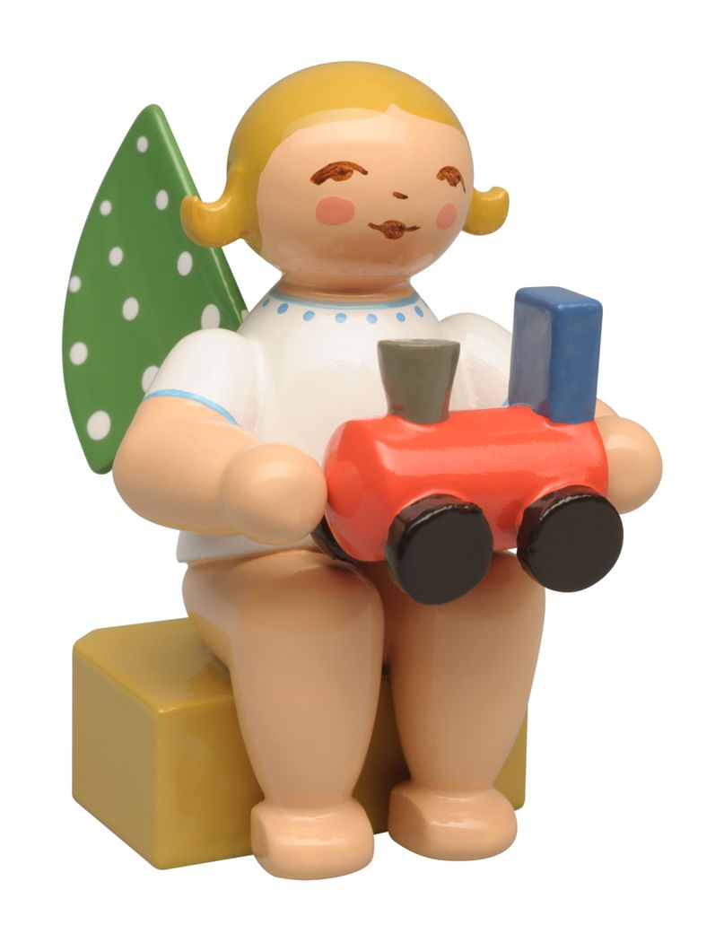 Wendt und Kühn Kalenderfigur 2026, Engel mit Lok Wendt und Kühn Kalenderfigur 2026, Engel mit Lok