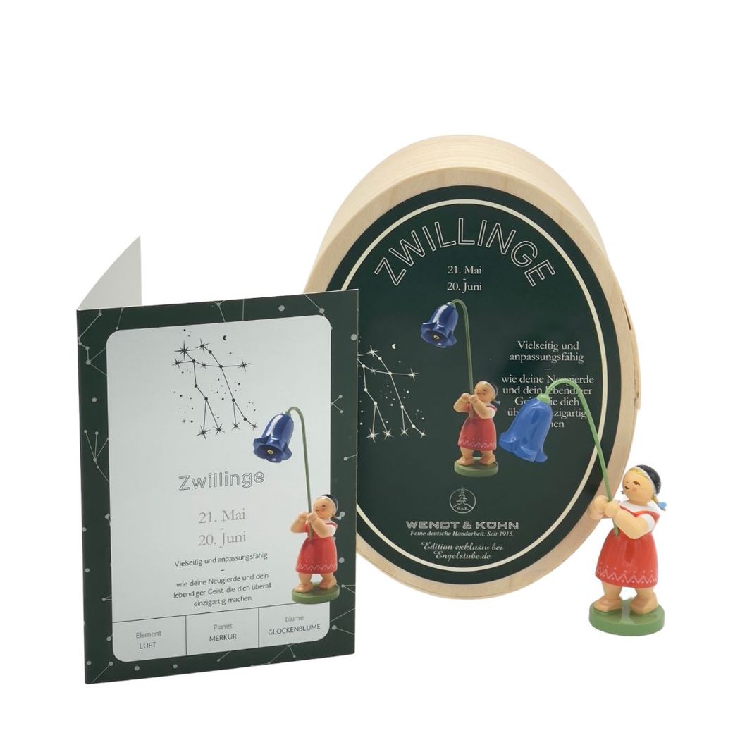 Sternzeichen-Kind Zwillinge / Glockenblume (21. Mai - 20. Juni) von Wendt und Kühn exklusiv in der Engelstube Sternzeichen-Kind Zwillinge / Glockenblume (21. Mai - 20. Juni) von Wendt und Kühn exklusiv in der Engelstube