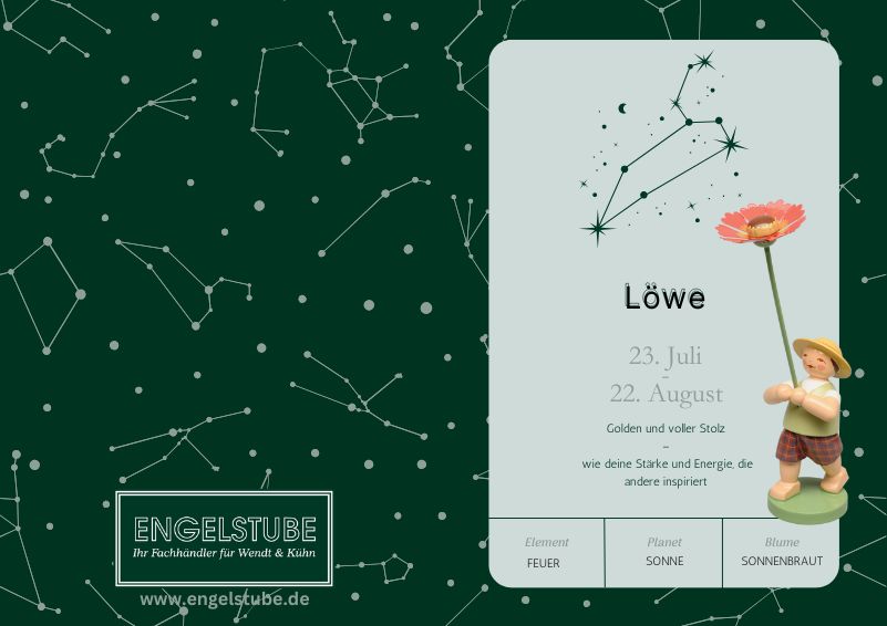 Sternzeichen-Kind Löwe / Sonnenbraut (23. Juli – 22. August) von Wendt und Kühn exklusiv in der Engelstube Sternzeichen-Kind Löwe / Sonnenbraut (23. Juli – 22. August) von Wendt und Kühn exklusiv in der Engelstube
