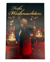 Original Wendt und Kühn Grußkarte Engel reich bemalt
