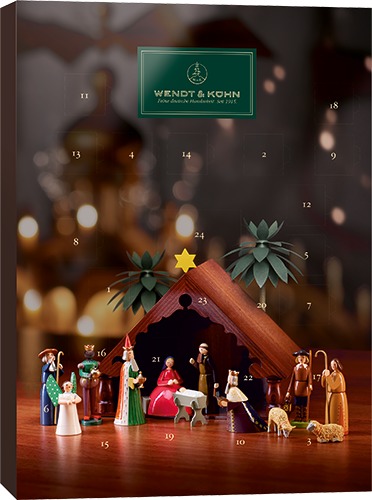 Adventskalender 2026, mit Figur von Wendt und Kühn Adventskalender 2026, mit Figur von Wendt und Kühn
