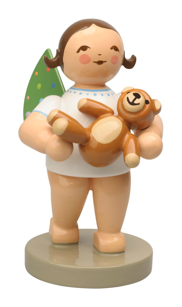 2er Set Engel mit farbigen Flügelpunkten und Teddy von Wendt und Kühn Neuheit 2026 2er Set Engel mit farbigen Flügelpunkten und Teddy von Wendt und Kühn Neuheit 2026