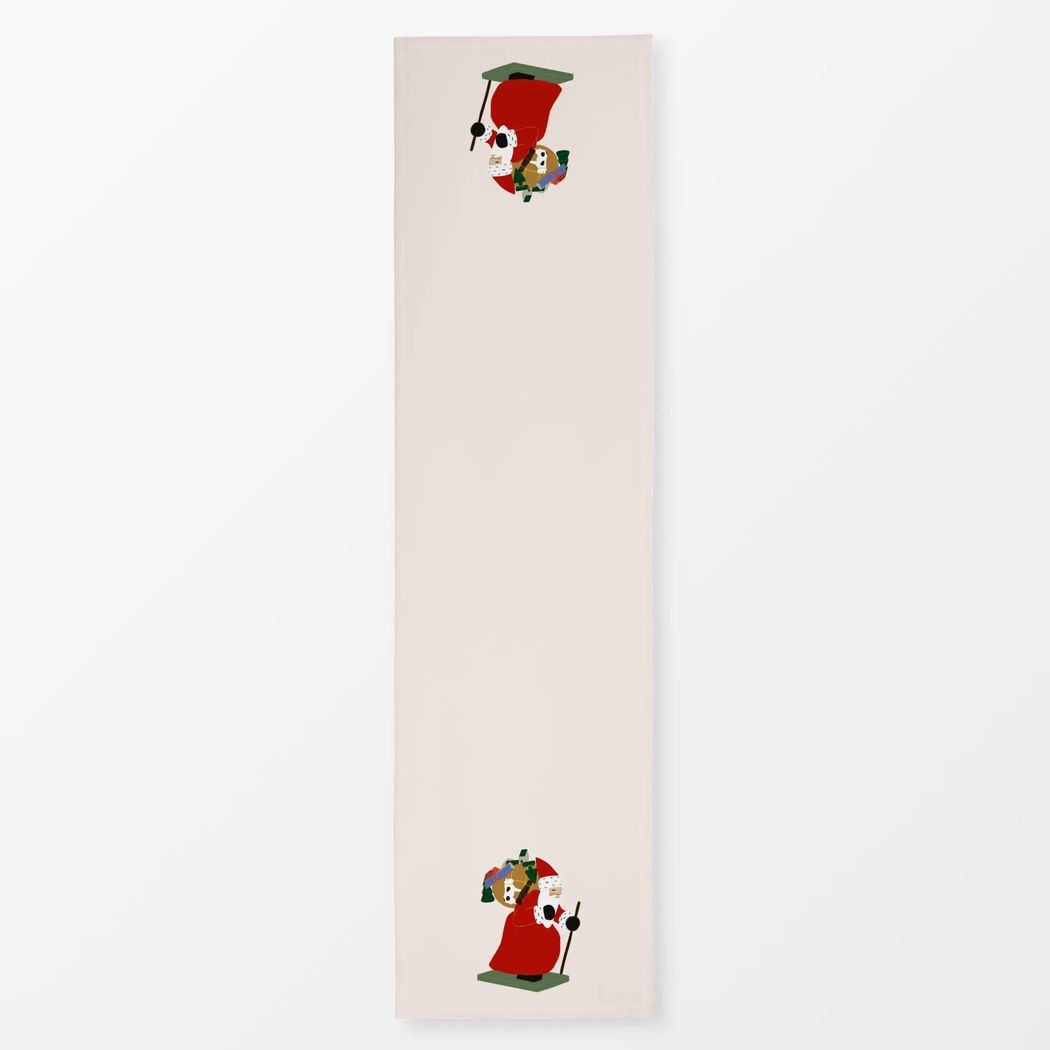 Tischläufer Weihnachtsmann mit Geschenken Beige mit Wendt und Kühn Muster Tischläufer Weihnachtsmann mit Geschenken Beige 40x150 cm, aus Polyester Canvas mit Wendt und Kühn Muster