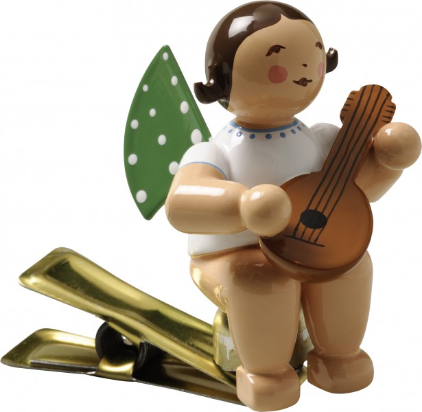 Engel mit Mandoline, auf Klemme 650/90/4 von Wendt & Kühn Engel mit Mandoline, auf Klemme 650/90/4 von Wendt & Kühn
