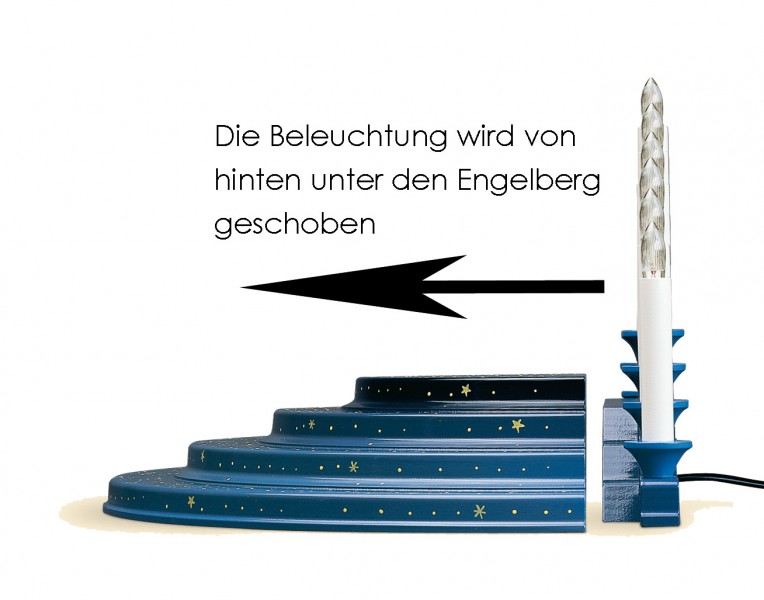 Elektrische LED-Beleuchtung für den 3-stufigen Engelberg, klein von Wendt und Kühn Elektrische LED-Beleuchtung für den 3-stufigen Engelberg, klein von Wendt und Kühn