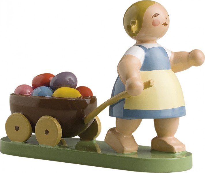 Wendt & Kühn Ostermädchen mit Wagen 5240/7 Wendt & Kühn Ostermädchen mit Wagen 5240/7