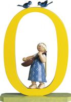 Zahl 0, Mädchen mit Laute 5330/0-1 von Wendt & Kühn