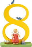 Zahl 8, Mädchen mit Geschenken 5330/8 von Wendt & Kühn Zahl 8, Mädchen mit Geschenken 5330/8 von Wendt & Kühn