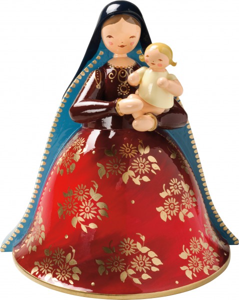 Madonna mit Christkind, reich bemalt 550/MR von Wendt & Kühn Madonna mit Christkind, reich bemalt 550/MR von Wendt & Kühn