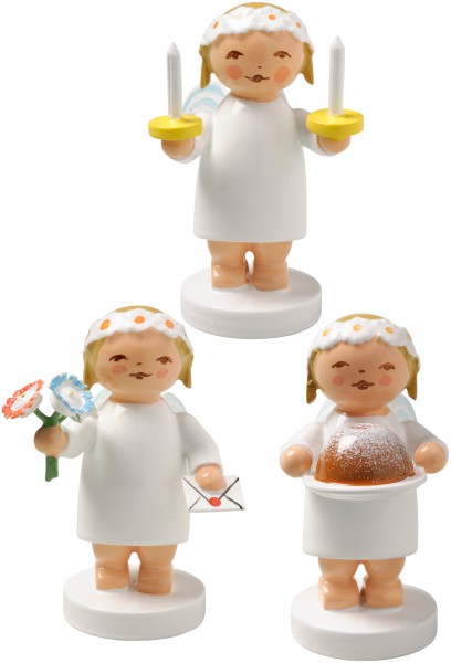 Gratulantenengel, 3 Figuren 634/60 von Wendt & Kühn Gratulantenengel, 3 Figuren 634/60 von Wendt & Kühn