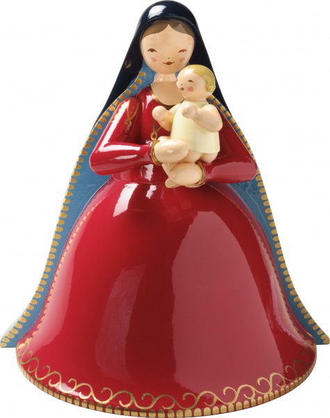 Madonna mit Christkind, einfach bemalt 550/M von Wendt & Kühn Madonna mit Christkind, einfach bemalt 550/M von Wendt & Kühn