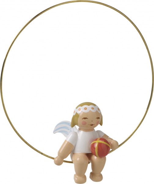 Christbaumengel im Ring, mit Ball 6308/24 Wendt & Kühn Christbaumengel im Ring, mit Ball 6308/24 Wendt & Kühn