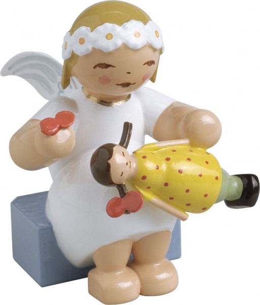 Wendt und Kühn Margeritenengel mit Puppe 634/70/25 Wendt und Kühn Margeritenengel mit Puppe 634/70/25