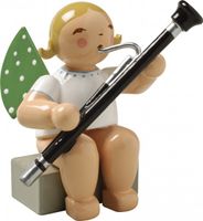 Engel mit Fagott, sitzend 650/43a von Wendt & Kühn Engel mit Fagott, sitzend 650/43a von Wendt & Kühn