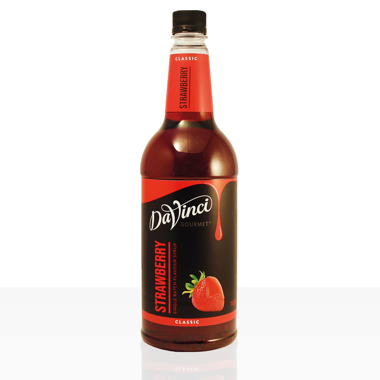 Da Vinci Gourmet Flavour Sirup Strawberry Erdbeer 1000ml Kaffeesirup