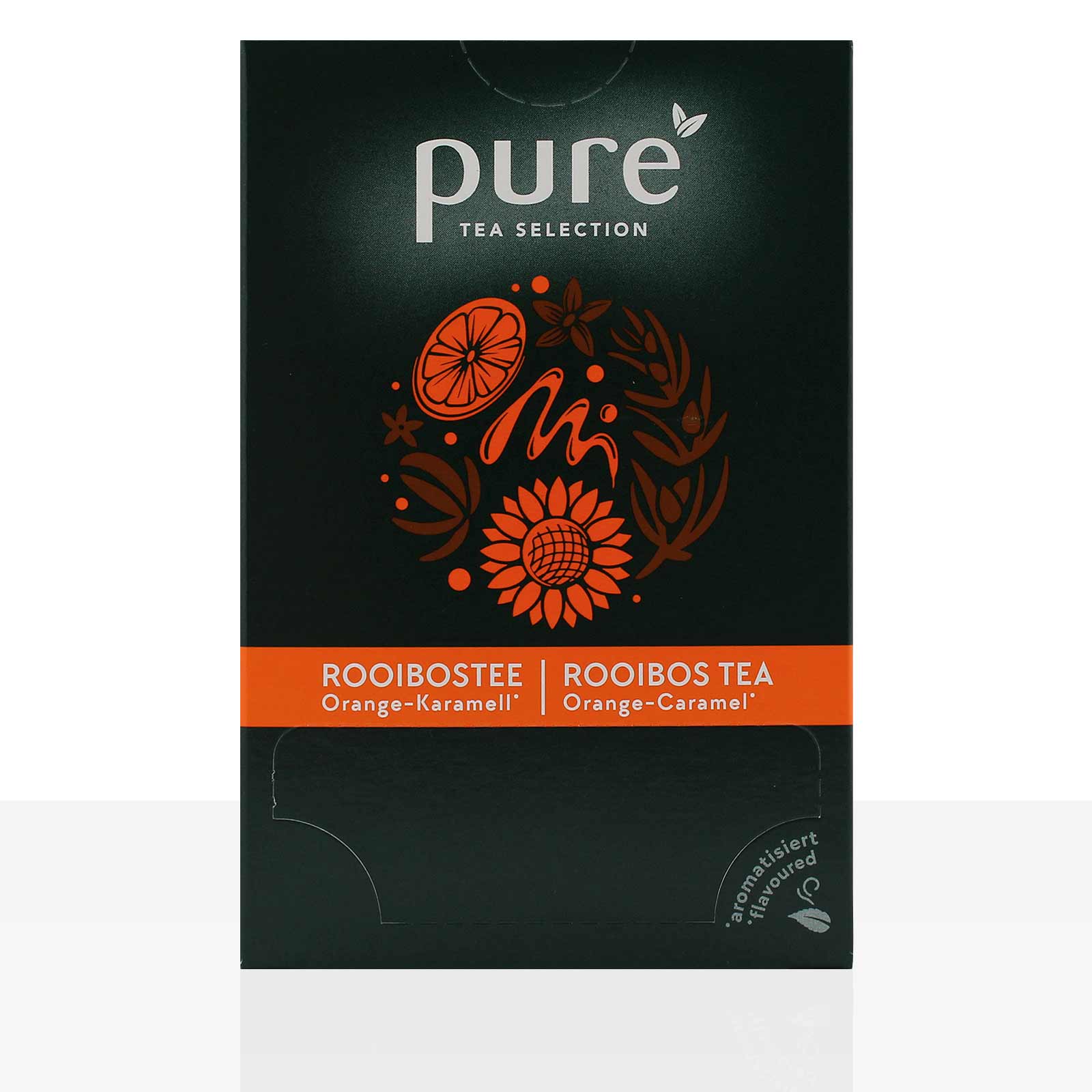 PURE Tea Selection Rooibos Orange & Karamell 25 x 3g Tee Beutel