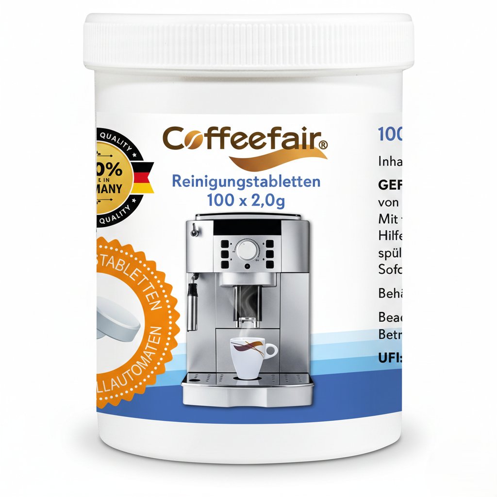 Coffeefair Reinigungstabletten 100 x 2g Reinigungs-Tabs, für Kaffeevollautomaten