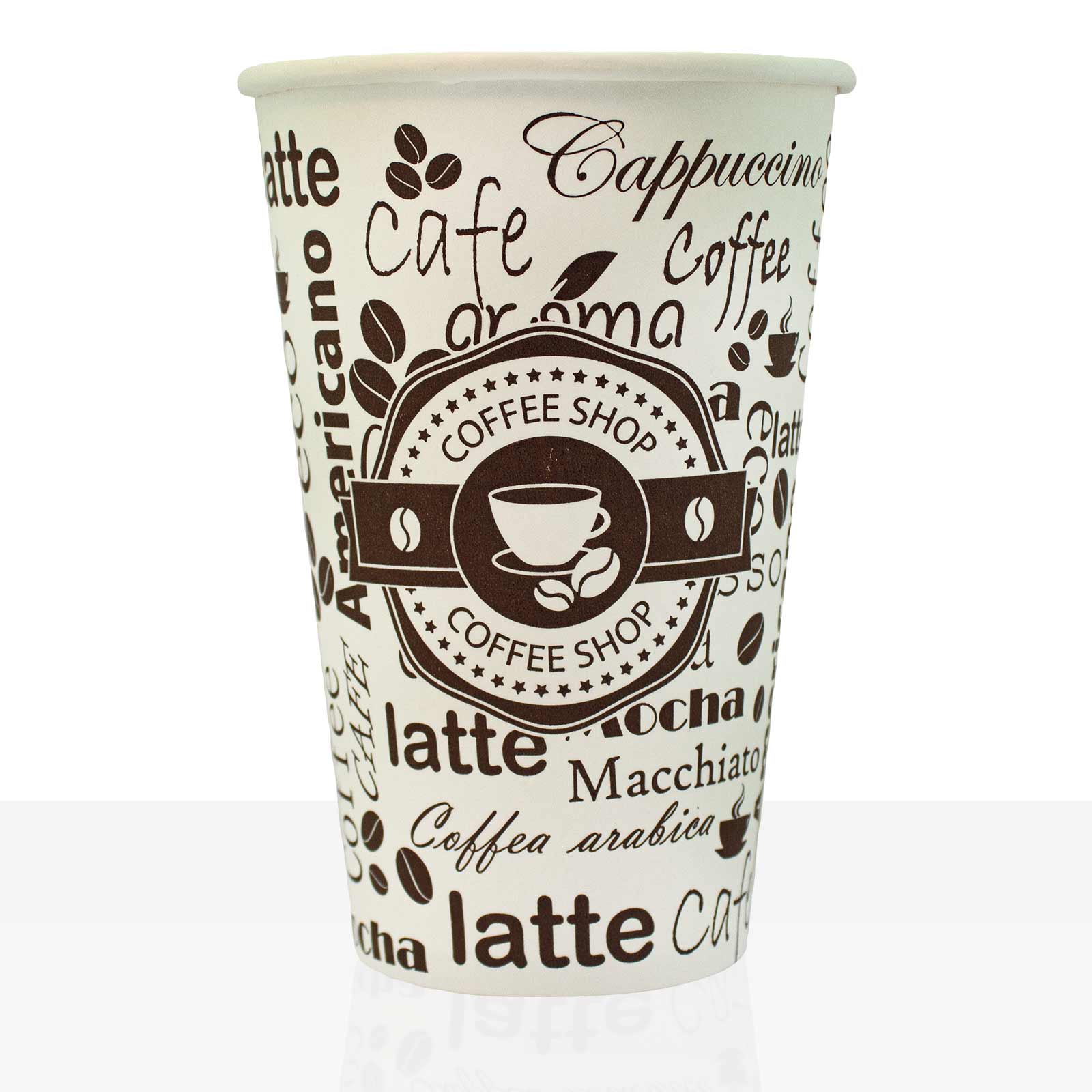 Coffee to go Becher aus Hartpapier 0,3l, 100Stk, Pappbecher, Kaffeebecher to go