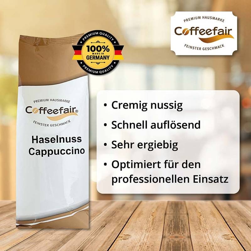 Coffeefair Cappuccino Topping 750g – Instant-Milchpulver Für Cremigen Kaffeegenuss, Haltbar, DE-Qualität