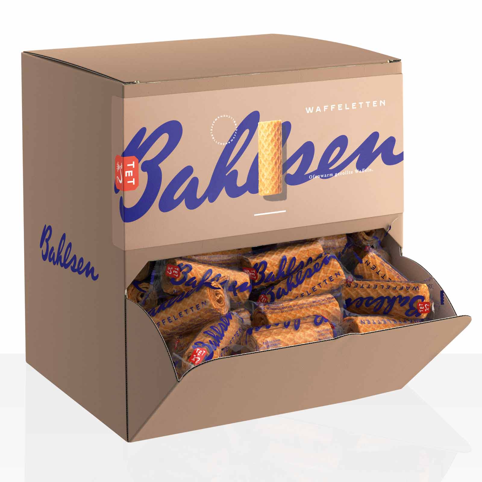 Bahlsen Waffeletten 150 Einzelpackungen à ca. 5g, Thekenspender