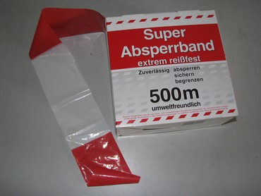 KELMAPLAST Absperrband 500 M – Rot/weiß, 80 Mm B Produktbild-Vorschau 2
