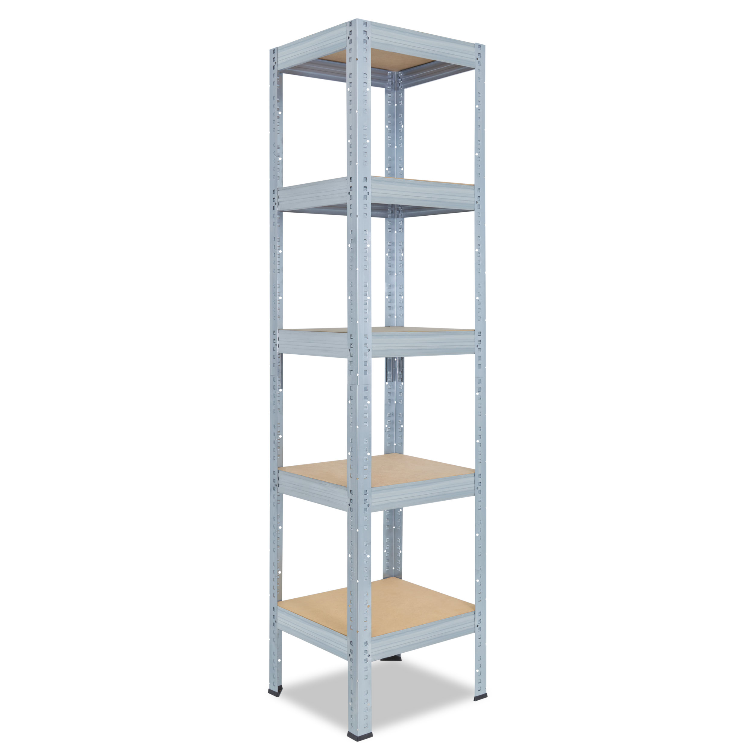 shelfplaza PRO 200x50x50 cm Schwerlastregal in verzinkt mit 5 Böden und 200 kg Traglast pro Boden